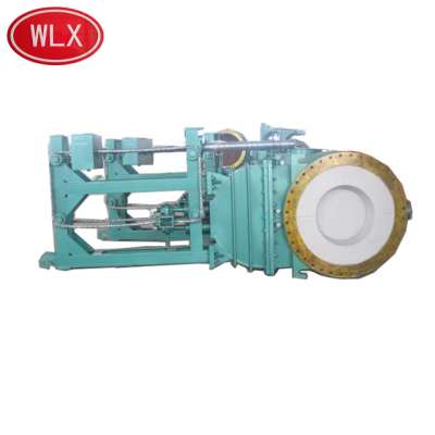 Low pressure wedge water cooled hot blast valve for metallurgy industry