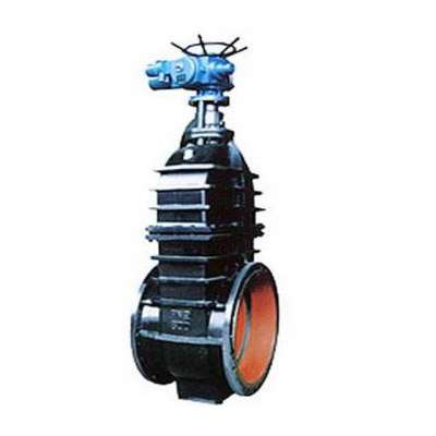 Open rod wedge single gate type sluice valve